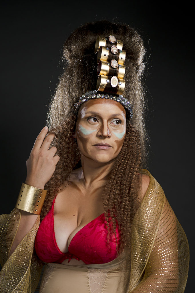 Gringa Reina (White Girl Queen), performance portrait, 2015, photo by Dominic Di Paolo