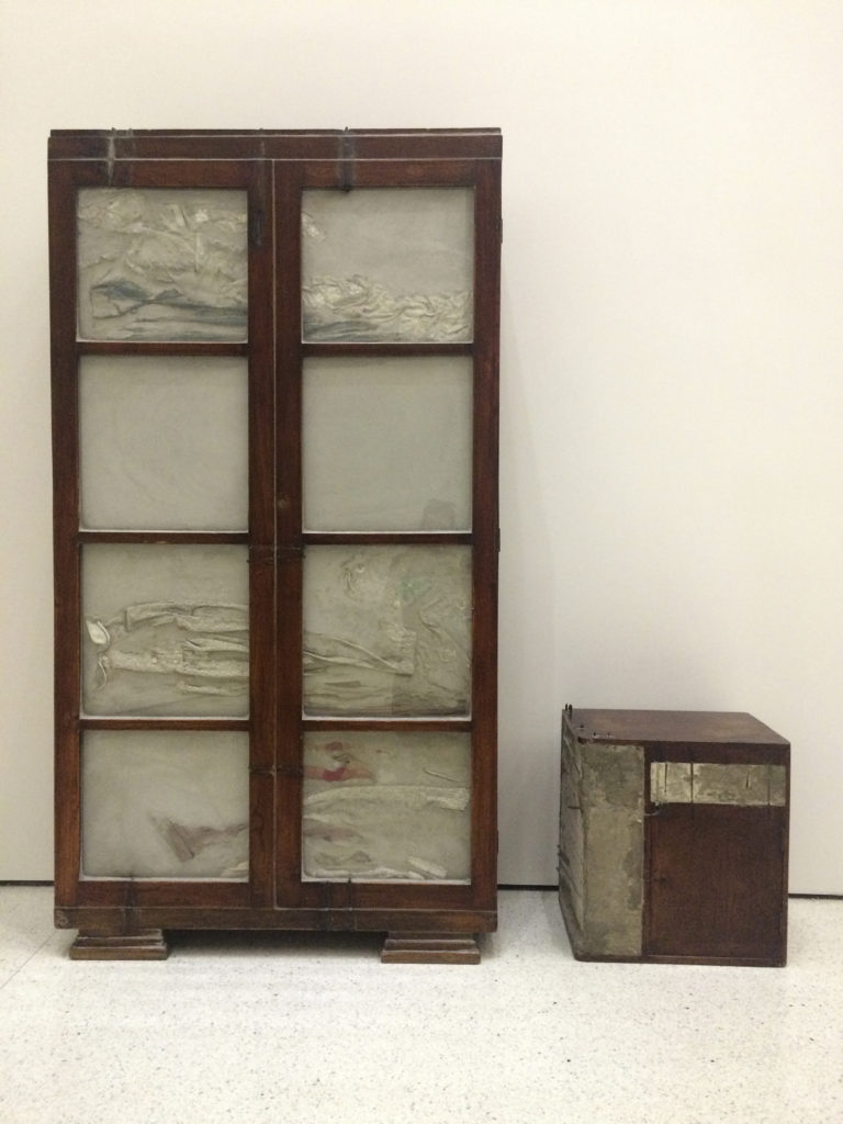 untitled works (1989 - 2008), wooden furniture and concrete